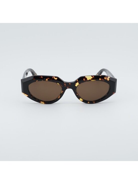 Bottega Veneta BV1031S 002 Sunglasses Havana Oval Frame, Brown Lenses main image 12